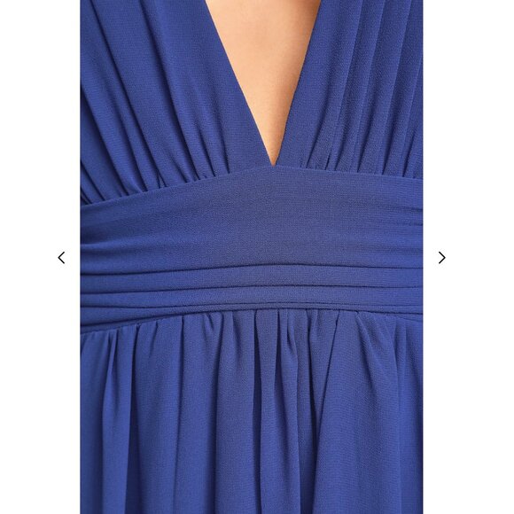 LULUS Heavenly Hues Georgette Maxi Dress, Royal Blue, Size S - Picture 7 of 14
